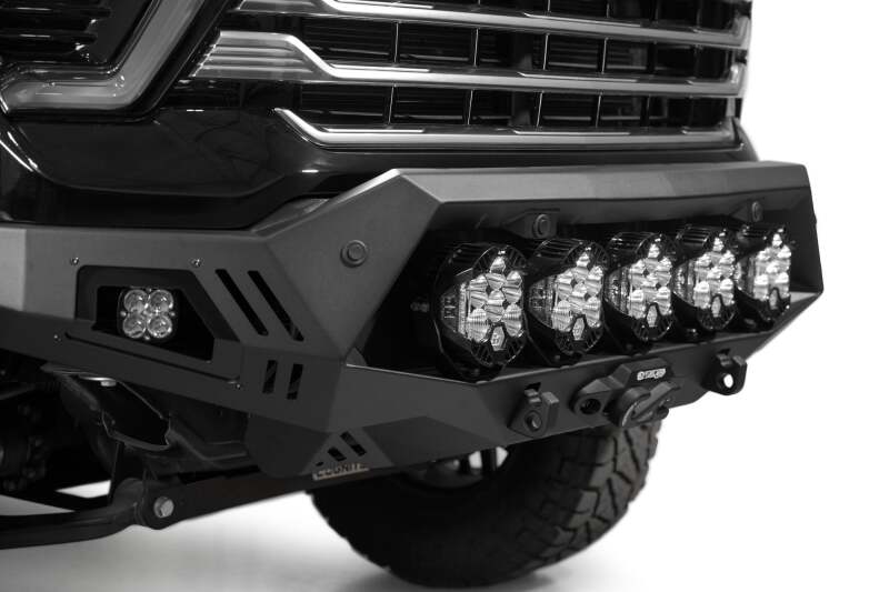 Chevrolet Silverado 3500 Front Bumper - Addictive Desert Designs - Bomber HD - Hammer Black - `24-`27